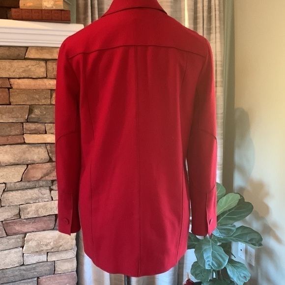 Harve Bernard red size 6 wool jacket - Picture 2 of 4